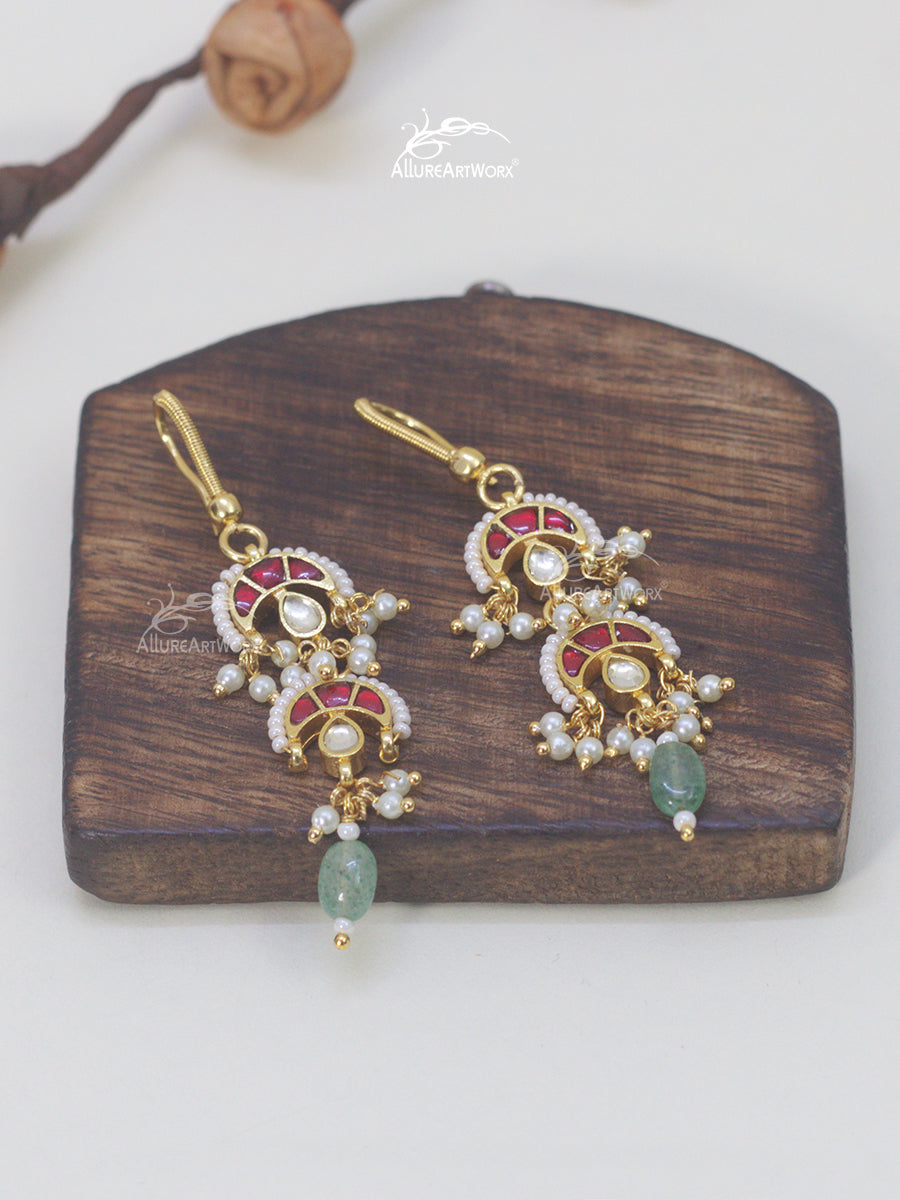 Jadau Earrings(Hooks)